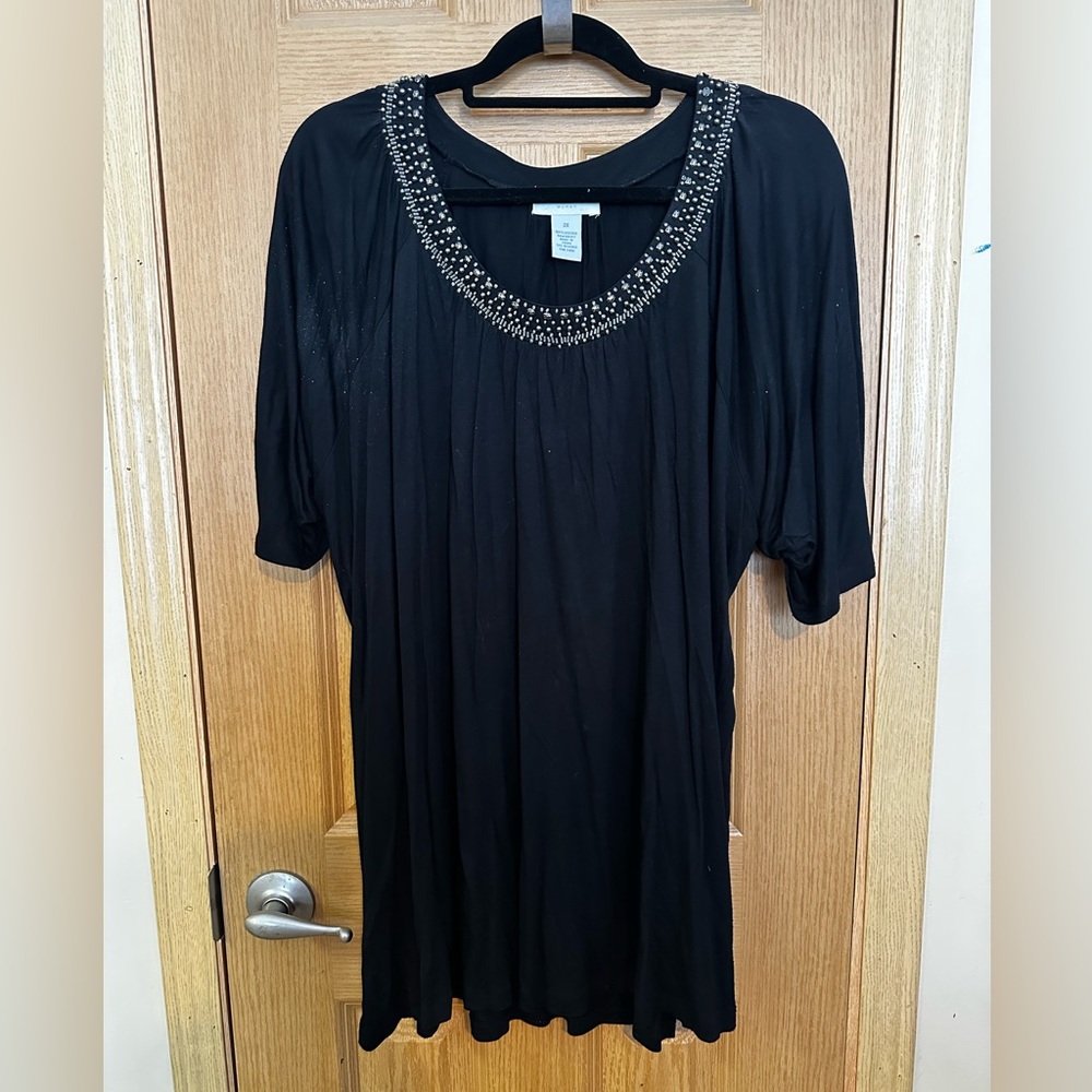 Design History Black Embellished Blouse